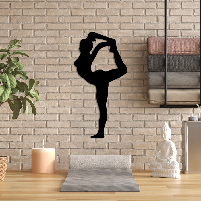 Wallity Yoga 18 Escultura de pared negra Wallity Yoga 18 Escultura de pared negra